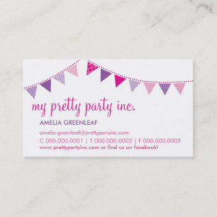 CARTE DE VISITE :: mignon lapin rose violet