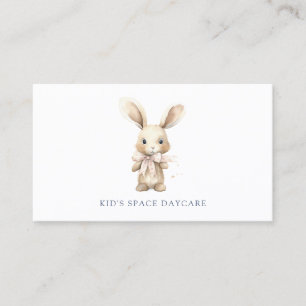 Carte De Visite Mignonne Lapin Garderie Garderie Enfants