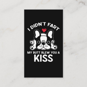 Carte De Visite Mignonne propriétaire français de Bulldog Frenchie