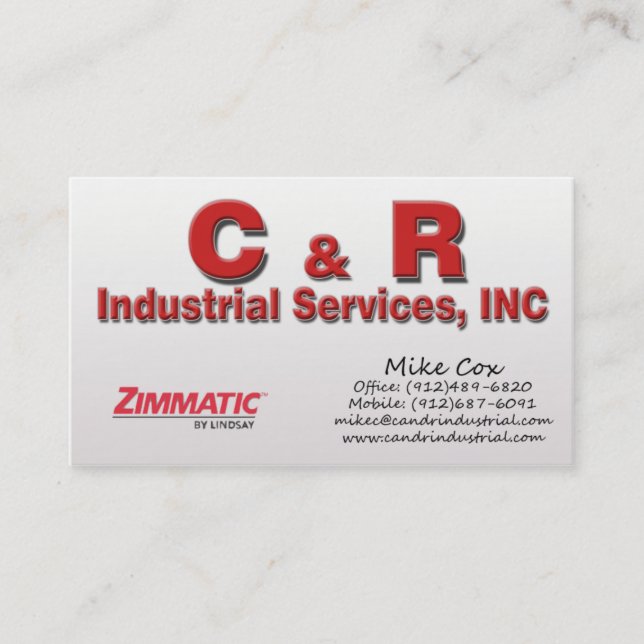 Carte De Visite Mike Cox (Devant)