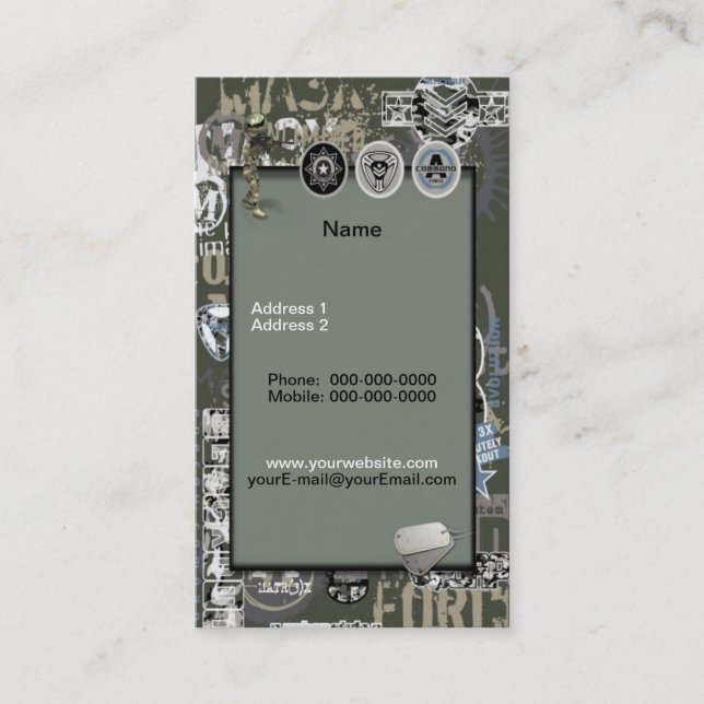 Carte de visite militaire (Devant)