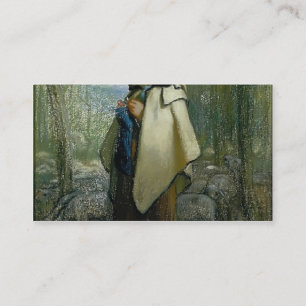 Carte De Visite Millet de Jean-Francois la bergère de tricot