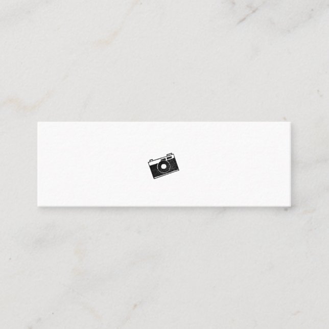 CARTE DE VISITE MINI ミニマムでシンプルな名刺　ビジネスカード　カメラ (Devant)