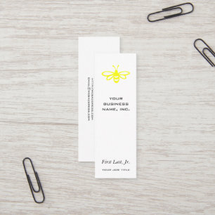 Carte De Visite Mini Abeille [citron]