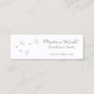 Carte De Visite Mini ♥ Abeille *Faire un voeu* Graines de ballon . flor