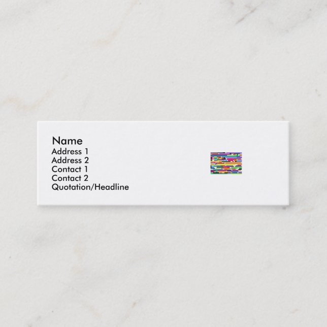 Carte De Visite Mini ADN humaine (Devant)