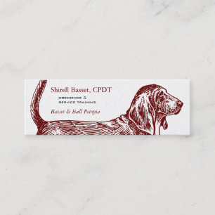 Carte De Visite Mini Affaires de chien de Basset Hound