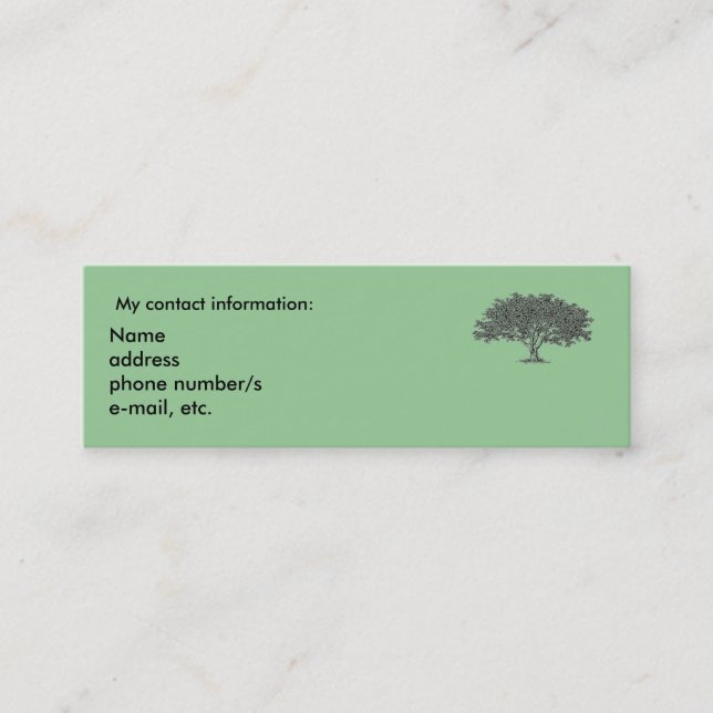 Carte De Visite Mini Affiche cartonnée publicitaire dans les moyens de (Devant)