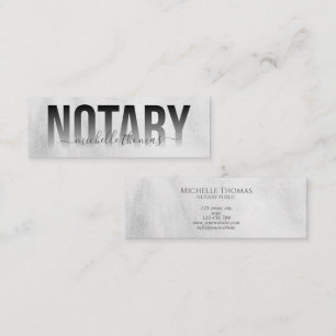 Carte De Visite Mini Agent de signature de prêt notaire simple