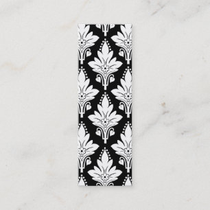 Carte De Visite Mini AMOROSO dans le blanc sur le noir