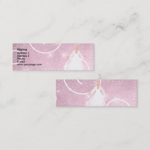 Carte De Visite Mini Angel sur nuage rose
