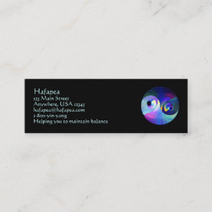 Carte De Visite Mini Arc-en-ciel Taijitu Yin Yang