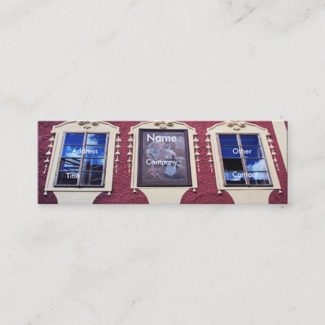 Carte De Visite Mini Architecte Windows I (Devant)