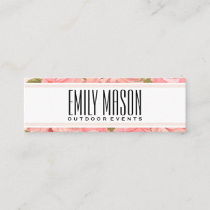 Carte De Visite Mini Arrière - plan de fleurs