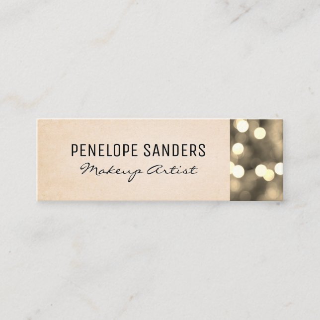 Carte De Visite Mini Arrière - plan texture | Bokeh (Devant)