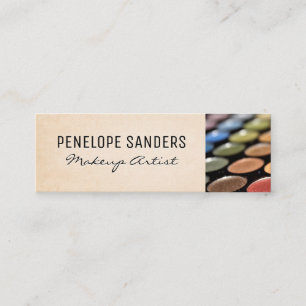 Carte De Visite Mini Artiste de maquillage   Palettes de maquillage