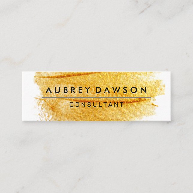 Carte De Visite Mini Artistique brossé (Devant)