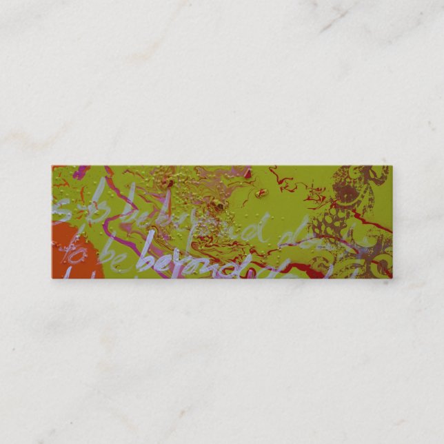 Carte De Visite Mini "Au delà du doute " (Devant)