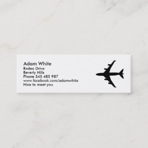 Carte De Visite Mini Avion