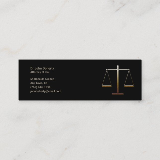CARTE DE VISITE MINI AVOCAT (Devant)