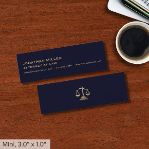 Carte De Visite Mini Avocat simple minimal