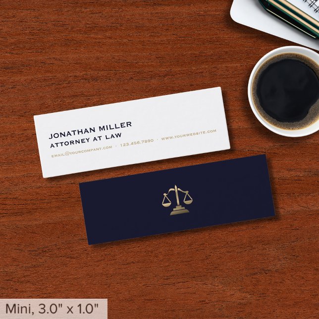 Carte De Visite Mini Avocat simple minimal (Créateur téléchargé)