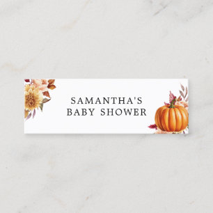 Carte De Visite Mini Baby shower Floral Moderne Chaud Raffle