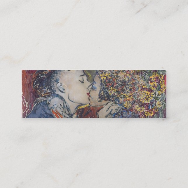 Carte De Visite Mini "Baiser " (Devant)