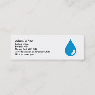 Carte De Visite Mini Baisse de l'eau