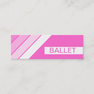 Carte De Visite Mini BALLET rétro