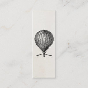 Carte De Visite Mini Ballons chauds vintages de dirigeable de ballon à
