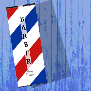 Carte De Visite Mini Barber Shop Pole Coiffeur professionnel moderne