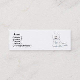 Carte De Visite Mini Bichon Frise