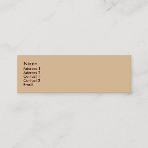 Carte De Visite Mini Biege