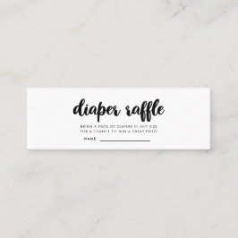 Carte De Visite Mini Billet de tirage au sort de baby shower moderne