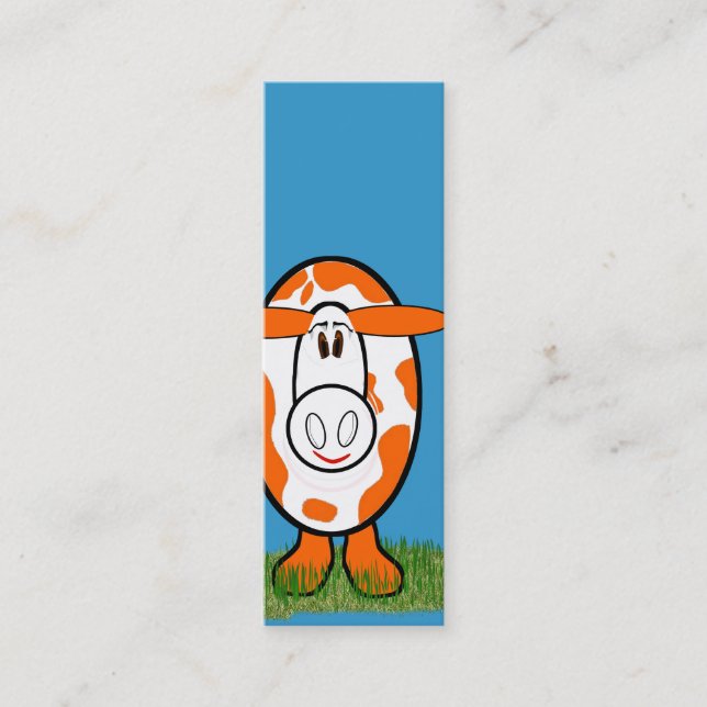 Carte De Visite Mini Bonne vache - (Devant)