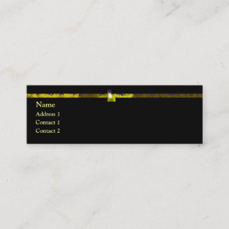 Carte De Visite Mini Bordure jaune