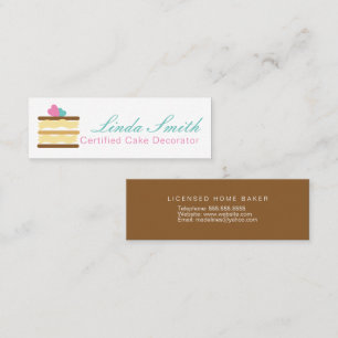 Carte De Visite Mini boulangerie boulangerie boulangerie Décoratrice Gâ