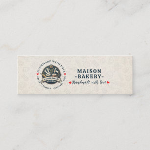 Carte De Visite Mini Boulangerie Rurale Boutique Pâtisserie Dessert Gât