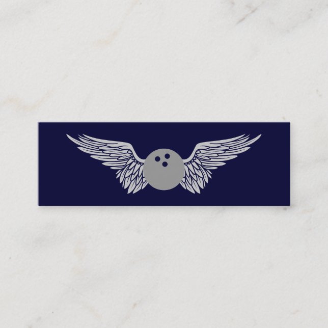 Carte De Visite Mini boule de bowling (Devant)