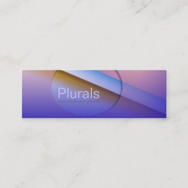 Carte De Visite Mini Boulon du bleu - 4 (Devant)