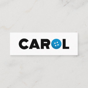 Carte De Visite Mini Bouton Carol