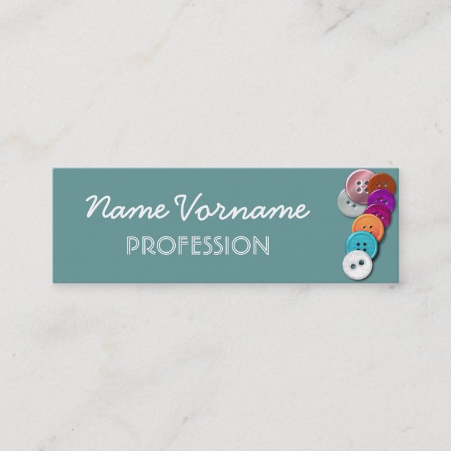 Carte De Visite Mini boutonne (Devant)