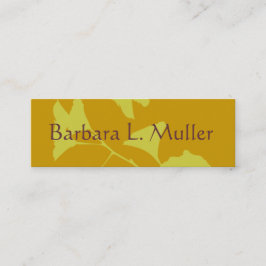 Carte De Visite Mini Branche de Ginkgo Tree brillante avec Feuilles