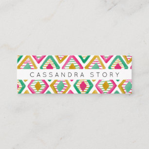 Carte De Visite Mini Bright Diamonds Aquarelle Motif moderne