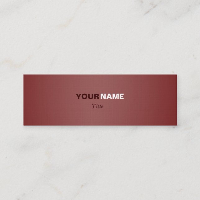 Carte De Visite Mini Brun (Devant)