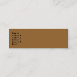 Carte De Visite Mini Brun simple