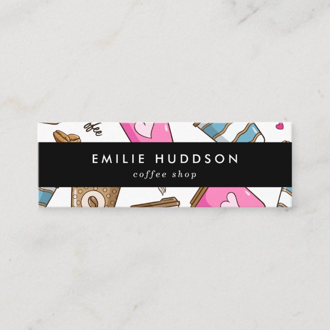 Carte De Visite Mini Café, Café, Café, Barista, Café (Devant)