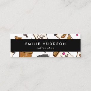Carte De Visite Mini Café, Café, Café, Barista, Café