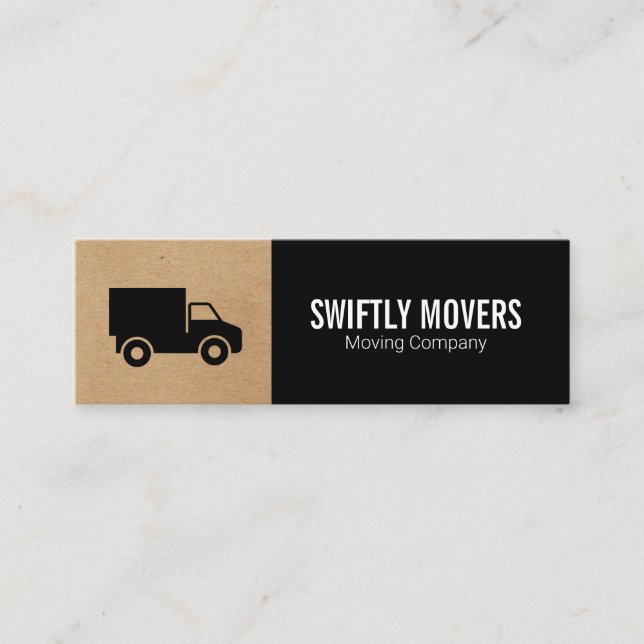 Carte De Visite Mini Camion d'entreprise | Déplacements (Devant)